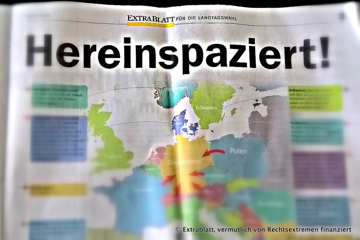 AfD-Extrablatt zur Landtagswahl 2016 in Rheinland-Pfalz