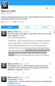 Twitter-Account "Nein zur AfD"