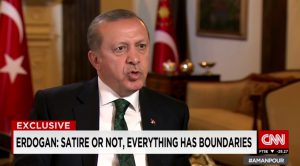 Erdoğan bei Christiane Amanpour über den Rechtsstaat | Screenshot © CNN