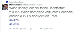 Merkel, Blut, Tote: Darunter macht's die AfD nicht