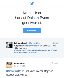 Allah wird es richten: Antwort auf einen meiner Tweets 2016