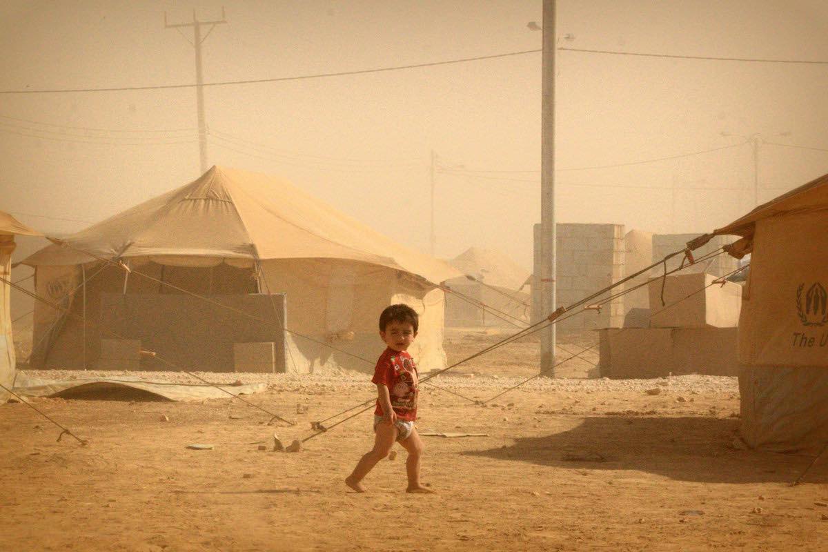 Refugees - Child in Zataari camp, Jordan © Tom Rübenach