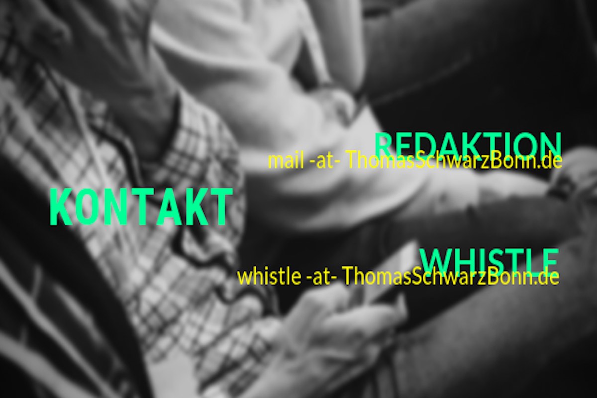 Kontaktaufnahme zu ThomasSchwarzBonn.de - Mailadressen zur Redaktion und zur Recherche-redaktion
