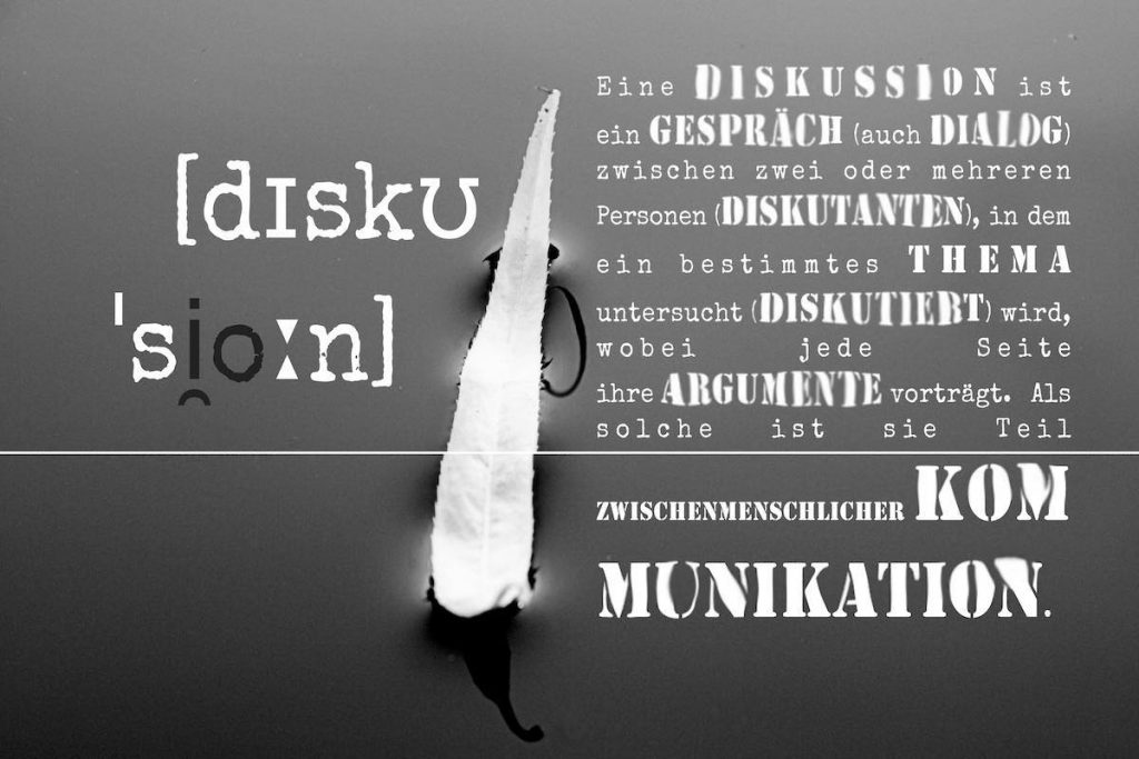 Definition von "Diskussion" bei Wikipedia | Grafik © zwozwo8